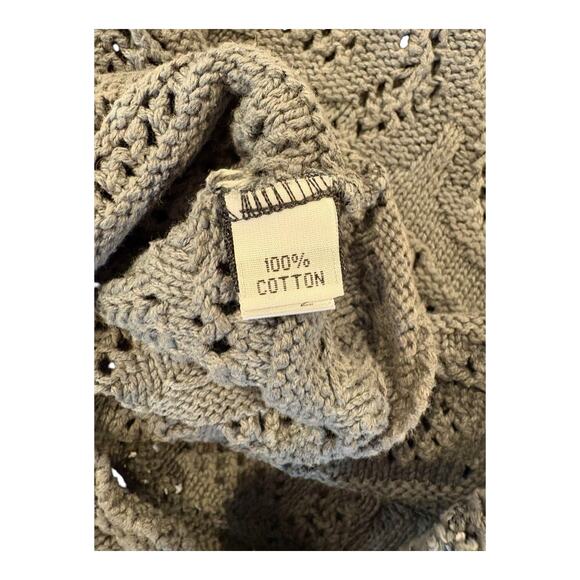 Heyne Bogut Womens Sweater Size 1 Hand Dyed Grey Long Sleeve Knit Distressed USA - Picture 4 of 10